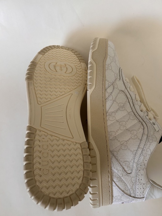 GUCCI Men\'s Re-Web White/Beige GG Canvas Sneaker Size 10.5 (US) NIB 816665 main image 9